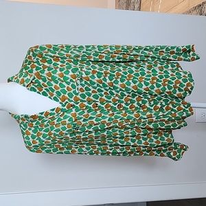 Anthropologie pear Blouse sz M
